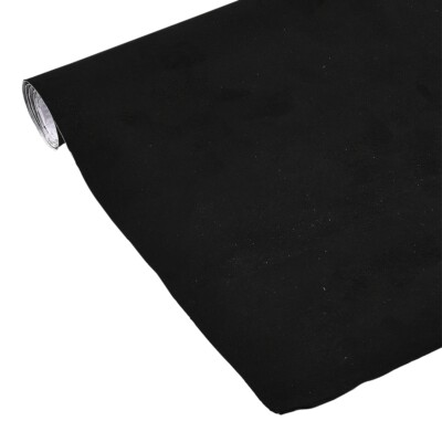 Black Suede Velvet Texture Vinyl Wrap Film - Self-Adhesive Car Wrap With Air Release Channels 9 thumbnail image