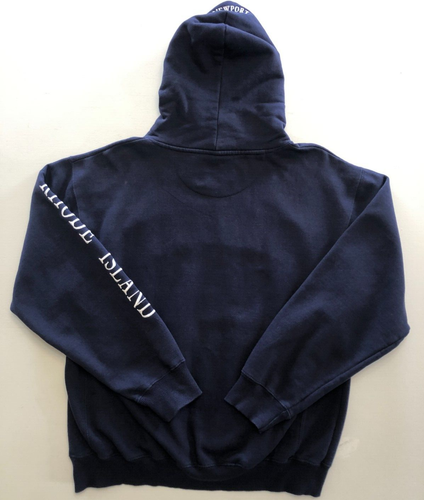 Sudadera con Capucha Newport Rhode Island De Colección Talla Grande Azul Marino Pullover Usada en Excelente Condición - Imagen 9 de 21