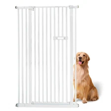 59 inch Extra Tall Cat Gate Indoor High Pet Barrier for Doorways Hallways New--