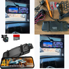 Car Backup Mirror Camera Dash Cam Rear Front Record Accident Voice Control 32GB