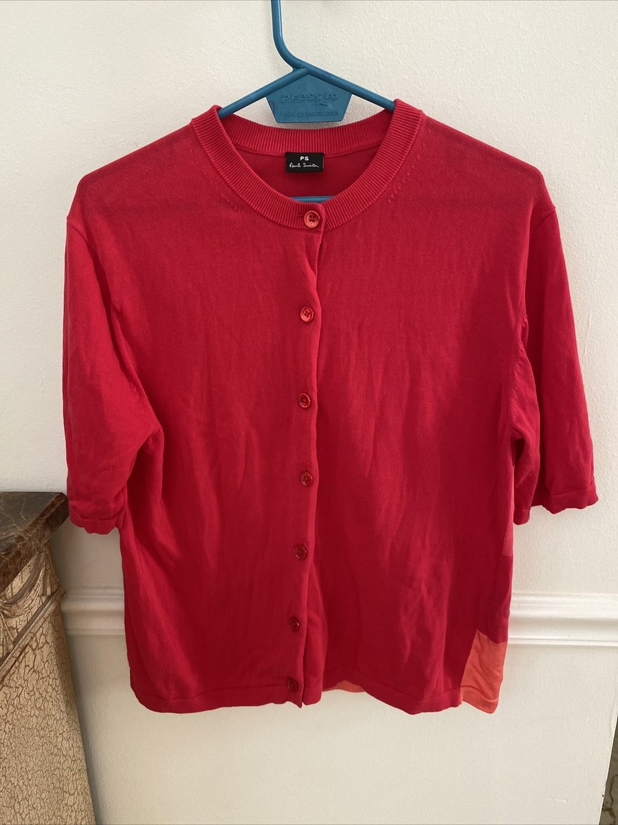 Cardigan Paul Smith En Coton Noir - Neuf Avec étiquettes, Col Boutonné, Coupe Fine