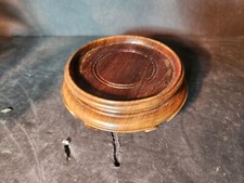 Wood Wooden Pedestal Vase Display Stand Vintage