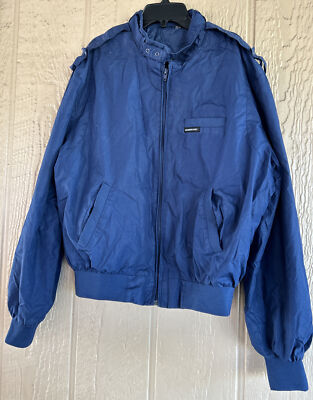 Veste Bomber Vintage Members Only – Homme Taille 44 – Bleue – Légère – Occasion