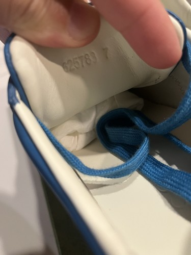 New Auth Gucci X Disney Ace Men Sneakers Interlocking G Blue & Orange 7 40 $795 - Picture 9 of 12