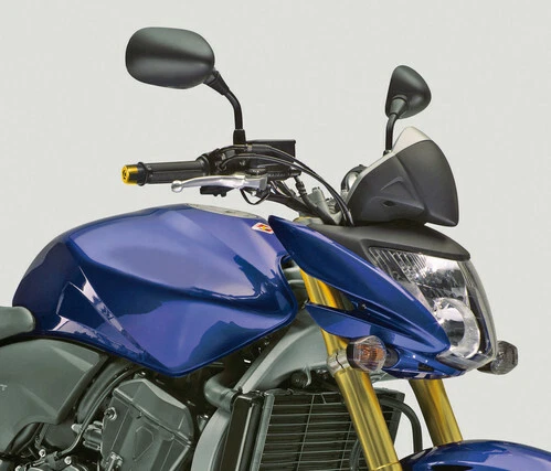 COPPIA STABILIZZATORI UNIVERSALI CONTRAPESI PER MOTO MOTORE BLU MANUBRI STABILE - Immagine 3 di 3