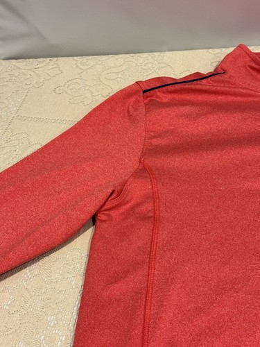 Johnnie-O Prep- Formance Lammie 1/4 Zip Pullover Shirt Boys Size 16 Coral - Picture 11 of 16