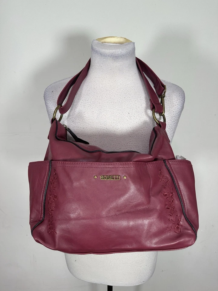 Bolso de mano Rosetti para mujer de cuero color rosa  Foto 3 de 4
