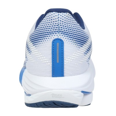 Mizuno Wave Rider 28 White Navy Blue J1GC240301 Men display picture 3