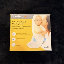 Medela Ultra-Breathable Nursing Pads Disposable Absorbent Breast Pads 60 Count