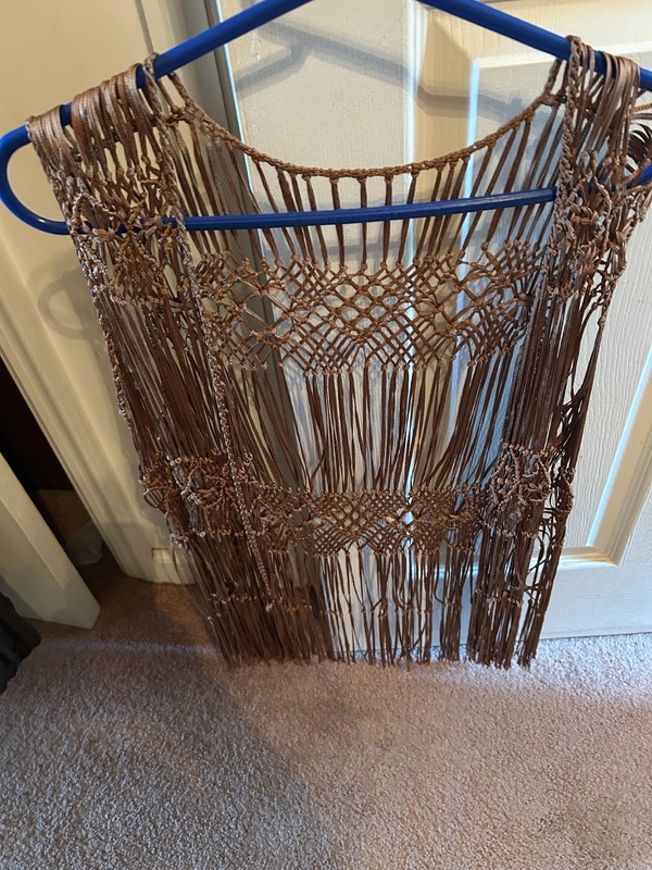 Macrame Woven Vest S   Boho Hippie WEAVE