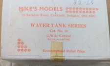MIKE'S MODELS WATER TANK SERIES CAT No16 GWR Conical please read missing a part