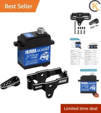 Precision INJS2065 RC Servo with Metal Mount for Enhanced Crawler Performance