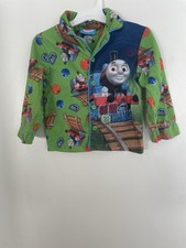 Thomas  Friends Baby Boys Thomas Blue Train Collared Button-Up PJ Top Green 24M