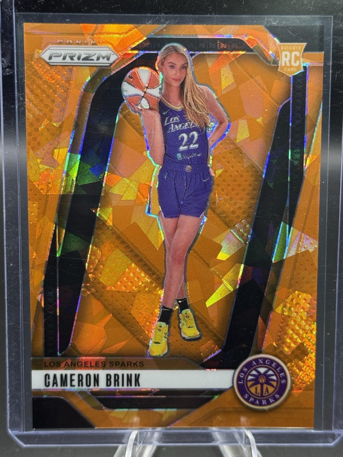 2024 Panini Prizm WNBA Cameron Brink #143 Orange Ice