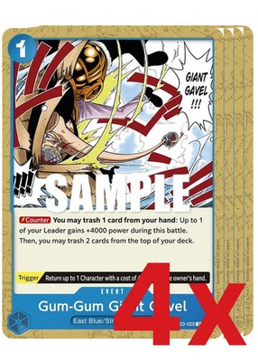 4x Pillars of Strength C OP03-055 Gum-Gum Giant Gavel