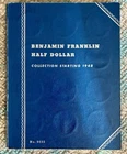 Near Complete Set Franklin Silver Half Dollars 34 Of 35 Coins