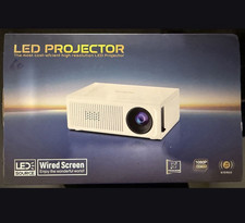 LED Projector LED Desktop 1080p 1920x1080 16:9 White, Built-in Speakers