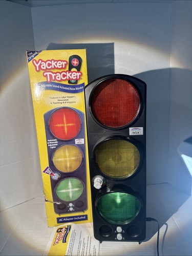 Yacker Tracker Sound-Activated Noise Detector Original 17" Tested Working Boxed