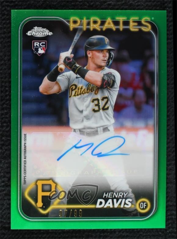2024 Topps Chrome Update Green Refractor 97/99 Henry Davis #AC-HD Auto 16wc
