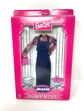 1998 Mattel Fashion Avenue Authentic Jeans Awesome Apron Dress Fashion #19179