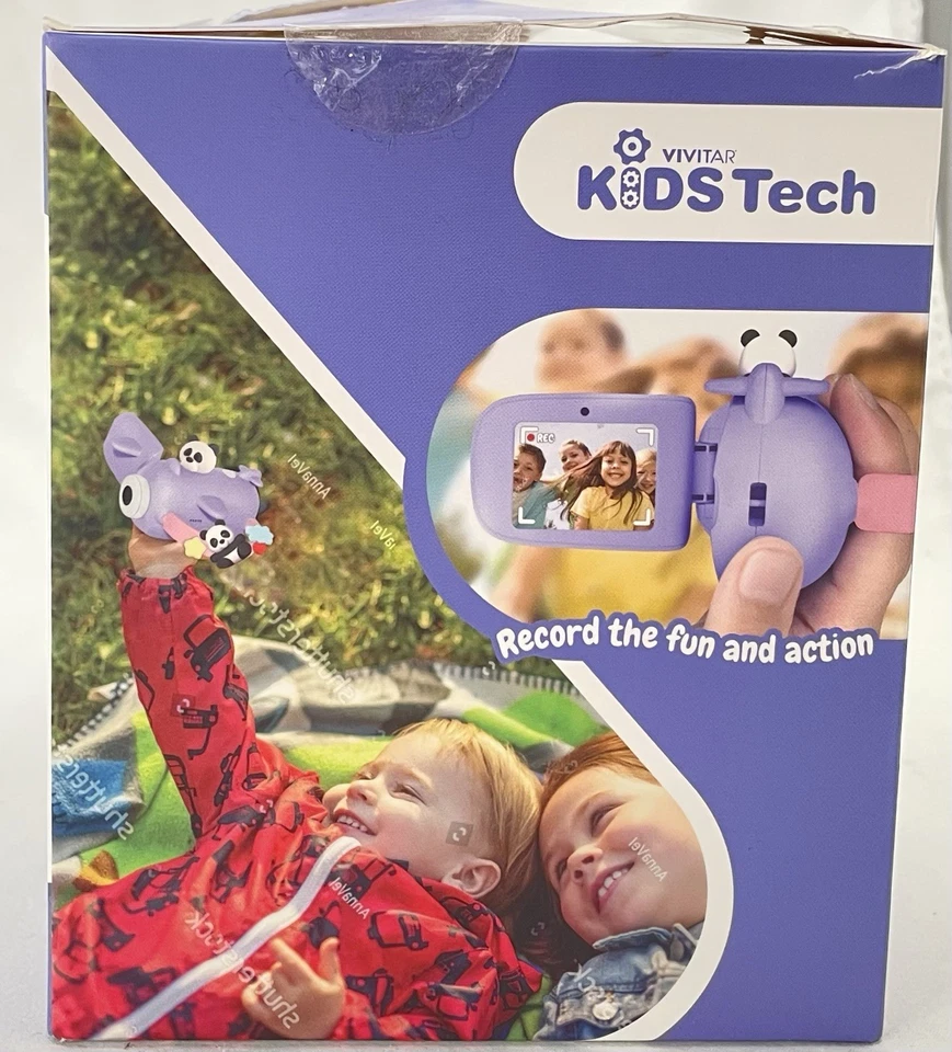 Kidzcam Camcorder - Vivitar - Purple Panda - 1080P Video Camera - Damaged Box - Image 2 of 4