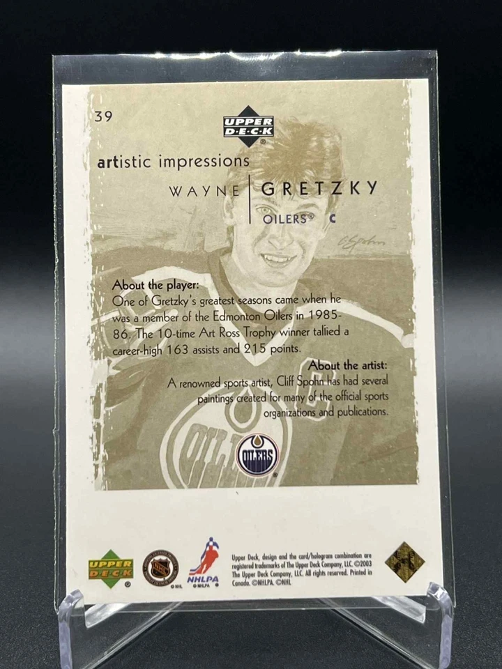 2002-03 Wayne Gretzky Upper Deck Artistic Impressions /199 #39 - Image 2 of 2