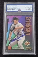 1998 SCOTT ERICKSON Signed Skybox Baseball Card-TWINS-BALTIMORE ORIOLES-PSA