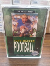 John Madden Football (Sega Genesis, 1990) CIB Cleanest Around In Acrylic Case