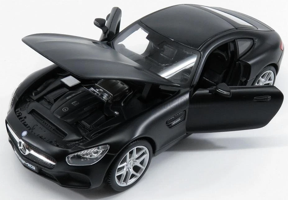 MODELLINO AUTO STATICO MAISTO MERCEDES BENZ GT-S AMG C190 2014 NERO SCALA 1/24 - Immagine 4 di 4