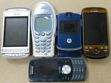 Lot of 5 Rare Vintage Phones Untested As/Is for Parts or Repair 0422-04M