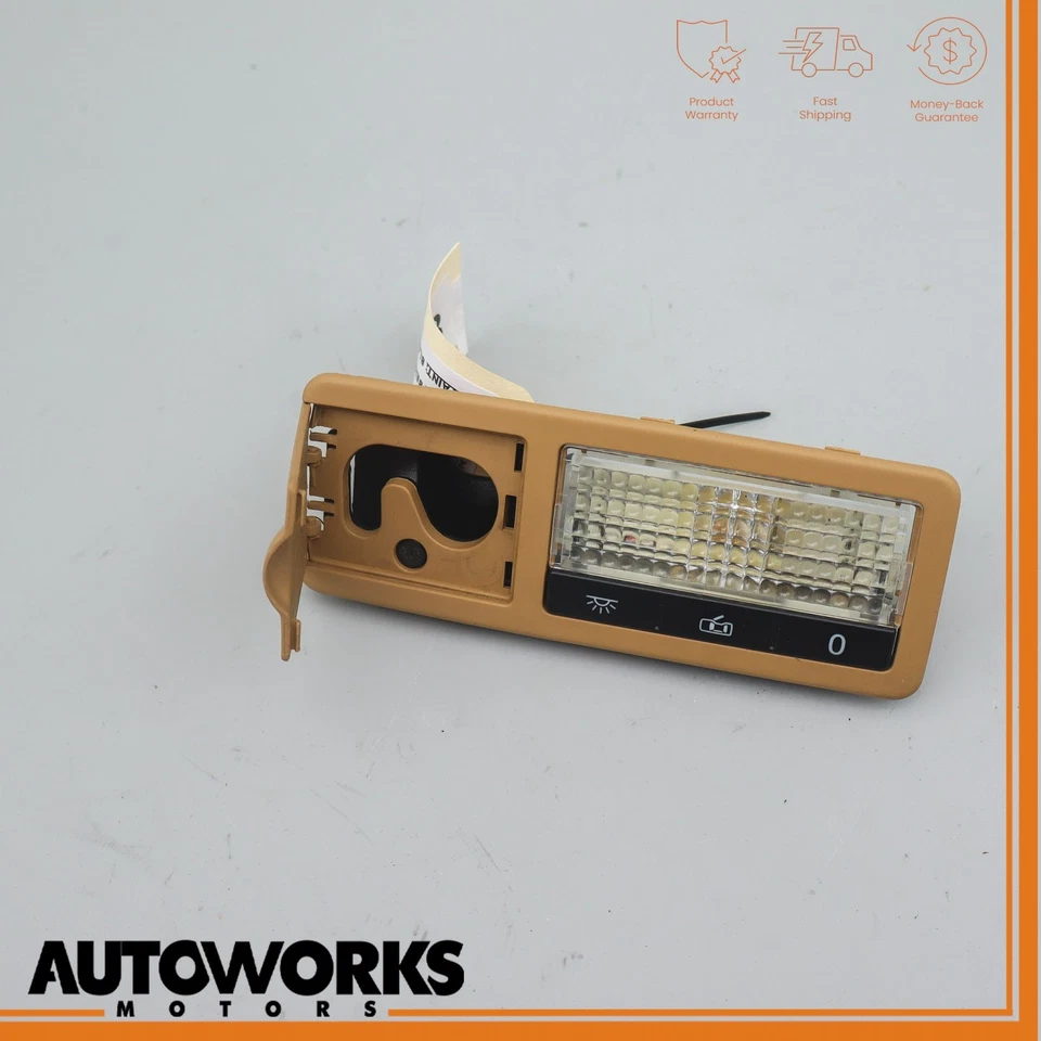 03-10 Lámpara de lectura de luz domo superior derecha trasera Porsche Cayenne 957 beige OEM Foto 3 de 4
