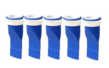 5 Pack Thickened Adjustable Silicone Floor Drain Backflow Preventer, Blue