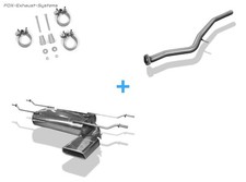  Edelstahl Racing-Komplettanlage ab Kat Mazda MX-5 Typ ND 145x65mm trapez