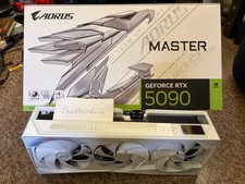 GIGABYTE AORUS GeForce RTX 5090 Master Ice White OC 32GB GDDR7 Graphics Card