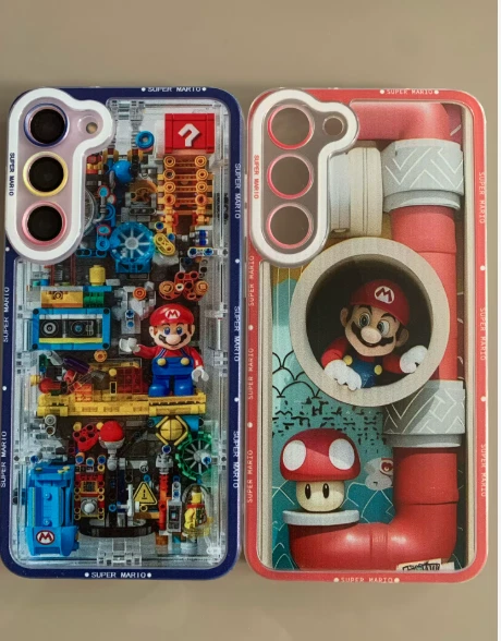 Nueva funda de teléfono Pokémon Mario para S25 S24 S22 S23Plus Note 20 Ultra 5G S21 S20 FE Foto 3 de 4