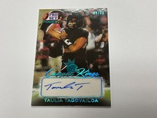 TAULIA TAGOVAILOA Maryland 2021 Pro Set Power CAMPUS KINGS Autograph AUTO #/99