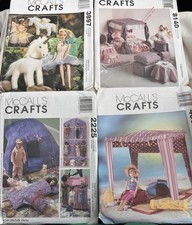 McCall s Crafts Doll Patterns Lot 4065 8140 2225 3897 Uncut
