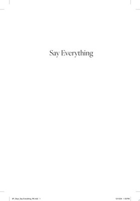 Say Everything: A Memoir by Ione Skye (hardcover)