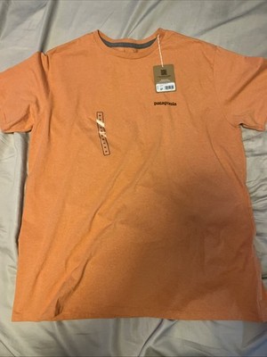 Patagonia Adult Fitz Roy Icon Responsibili-tee Melon Orange NWT  