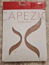 New Capezio Little Girls' Ultra Soft Knit Waistband Footed, Carmel, Size 2-6