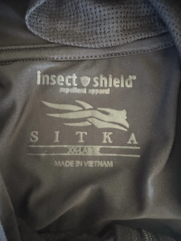 Pullover ligero con capucha Sitka 2XL para hombre 1/4 cremallera con repelente de insectos Foto 2 de 4