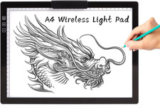 A4 Wireless LED Light Pad Rechargeable Light Box Stepless Dimmable- Pad only