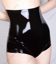 Latex Rubber Gummi high waist Shorts brief panties underwear customized 090