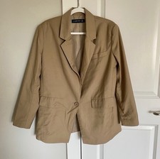 Lioness Minimal Modern Chic Oversized Boxy Pocket Academia Blazer Size XS