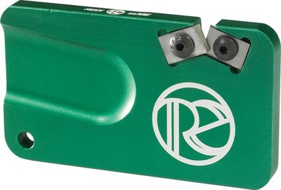 Redi Edge Green Aluminum Pocket Knife Sharpener w/ Sheath Made In The USA 34078