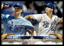 TREVOR OAKS/ERIC STOUT 2018 TOPPS UPDATE ROOKIE COMBOS RC KANSAS CITY ROYALS