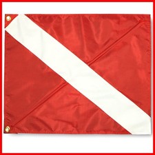 Anley Diver Down Warning Flag Removable Stiffening Pole 20 x 24 Inch - Double
