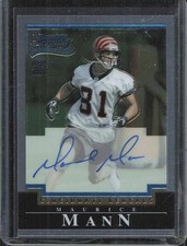 2004 Bowman Chrome Maurice Mann Auto RC Rookie Card. rookie card picture