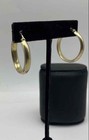 925 Sterling Silver Amber Hexagon Ring Size 8 Gold Tone Hoop Earrings 13.6g — photo 5