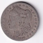1892 P Morgan Silver Dollar 1$ Coin 90% Silver #972